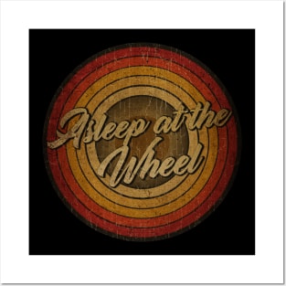 arjunthemaniac,circle vintage retro faded Asleep at the Wheel Posters and Art